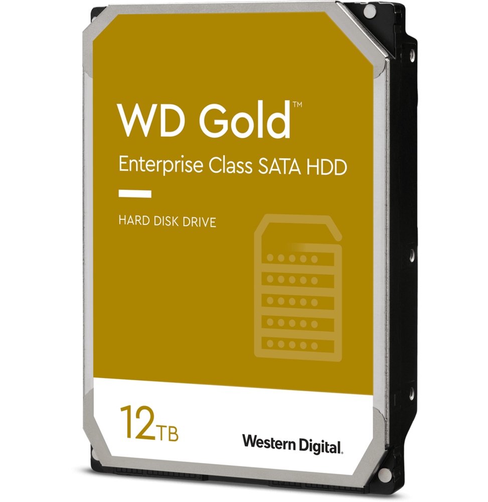 Disque dur Western Digital SATA WD Gold 12 To pour entreprises