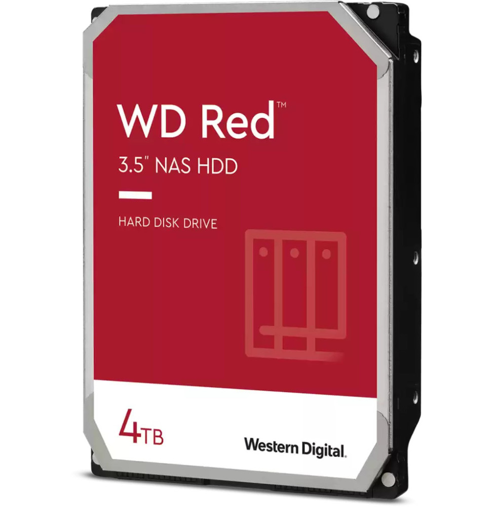 Disque dur interne 3.5" Western Digital Red - 4To - pour NAS