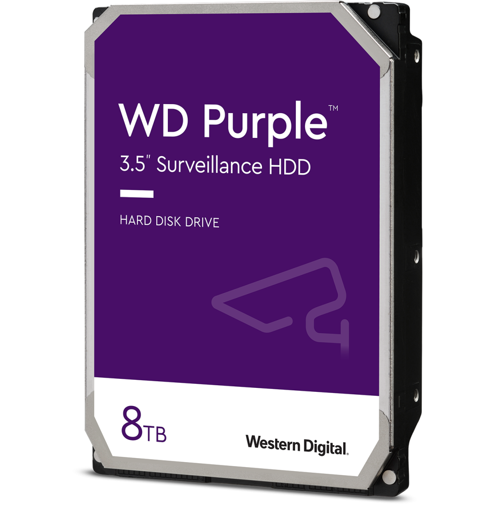 Disque dur interne Western Digital WD Purple Surveillance Hard Drive 8 To, 128 Mo