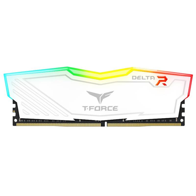 TeamGroup Delta RGB 8GB DDR4 3000MHz (Blanc) : Mémoire RAM DDR4 8 Go avec éclairage RGB