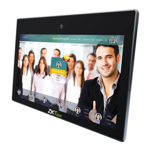 Écran de reconnaissance faciale de 21 pouces pour publicité et gestion du temps