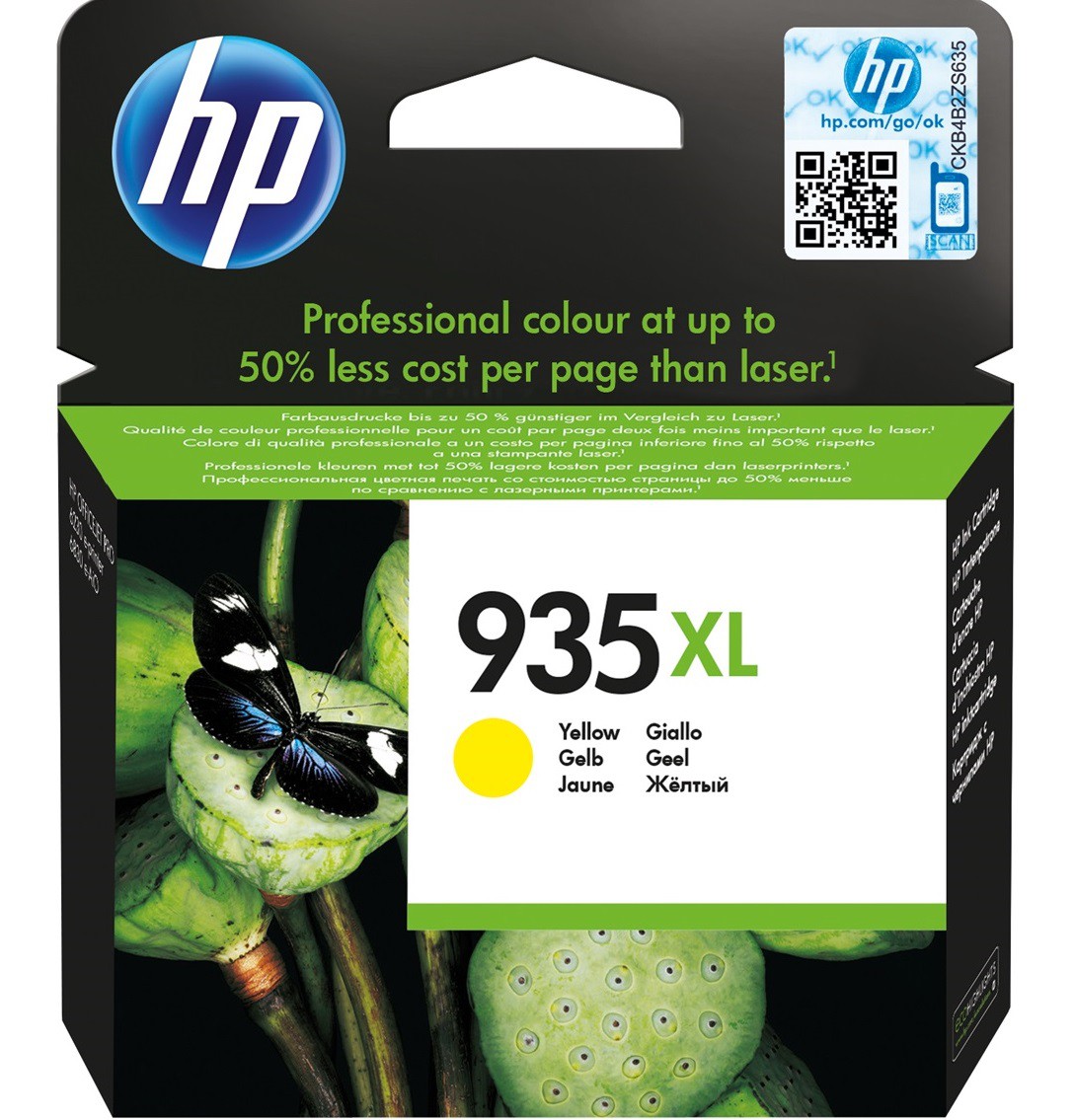 HP 935XL Jaune - Cartouche d'encre grande capacité HP d'origine