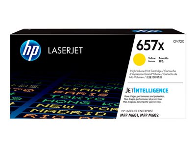 HP 657X - à rendement élevé - jaune - original - LaserJet - cartouche de toner