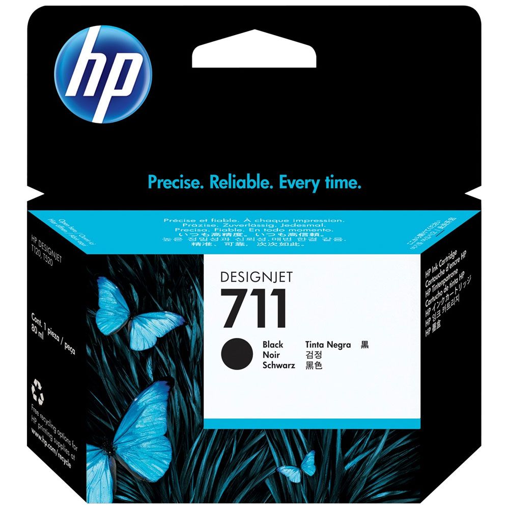HP 711 Noir - Cartouche d'encre HP d'origine