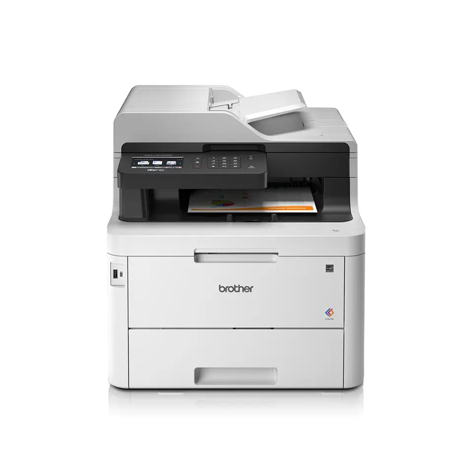 Multifonction 4-en-1 LED Couleur avec Recto-Verso intégral, Réseau Ethernet et Wi-Fi, NFC, 24ppm en noir et en couleur