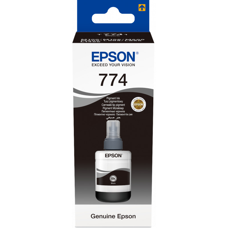 Epson 774 BK (T7741) Noir - Bouteille d'encre Epson d'origine