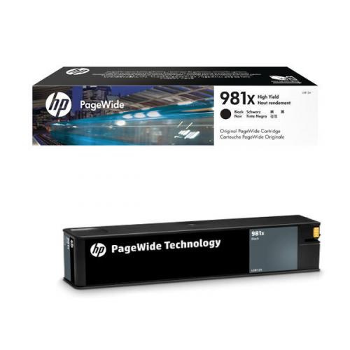HP 981X CARTOUCHE PAGEWIDE NOIR GRANDE CAPACITÉ AUTHENTIQUE