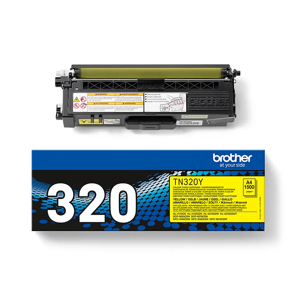 Cartouche de toner TN-320Y Brother originale – Jaune