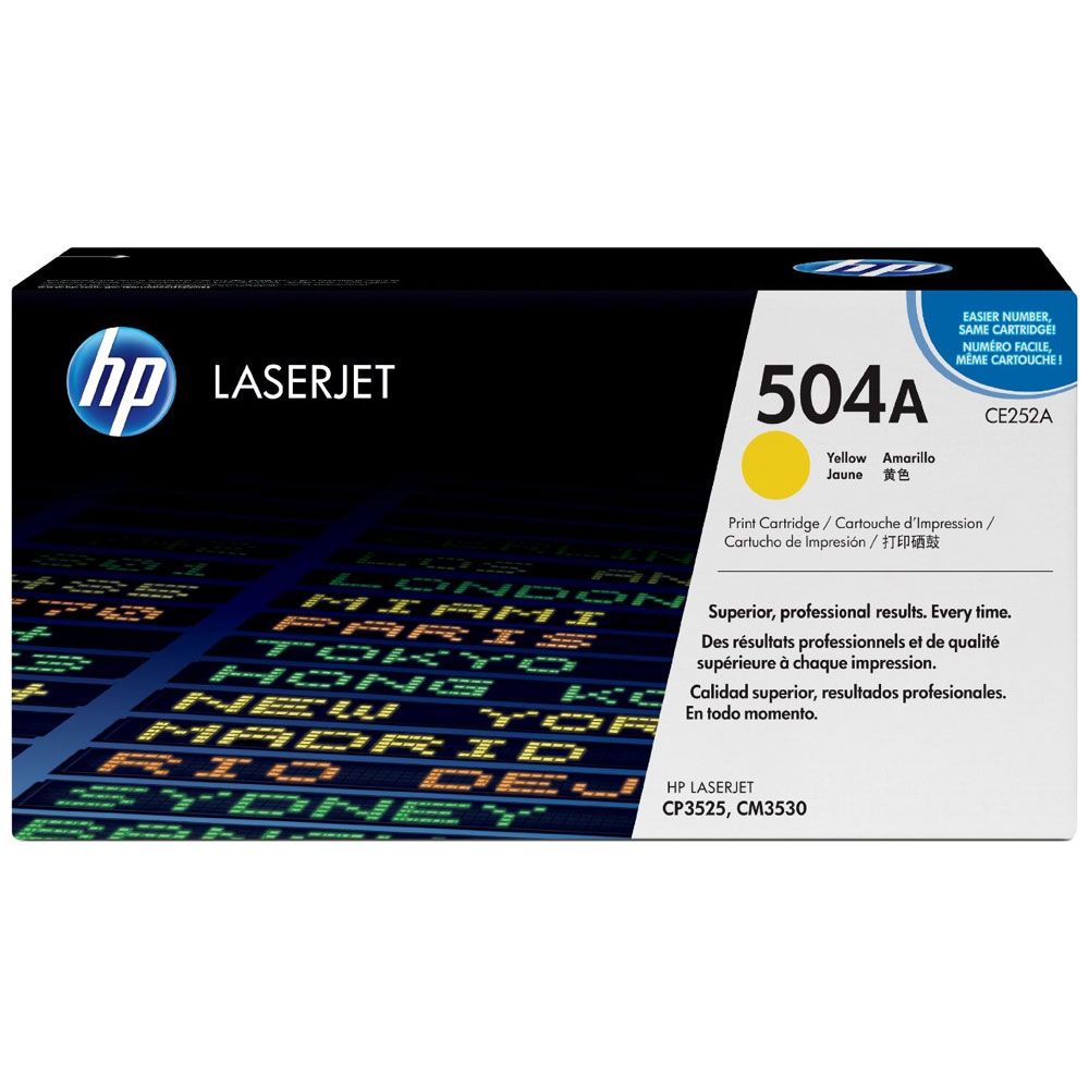 HP 504A Jaune - Toner HP LaserJet d'origine