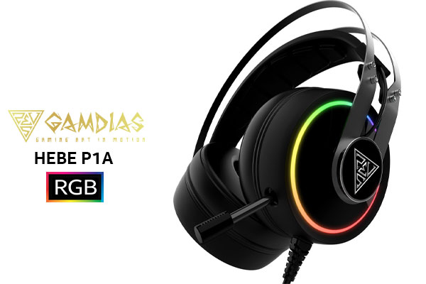 Casque Hebe P1A RGB - Son immersif et éclairage personnalisable pour une expérience de jeu captivante