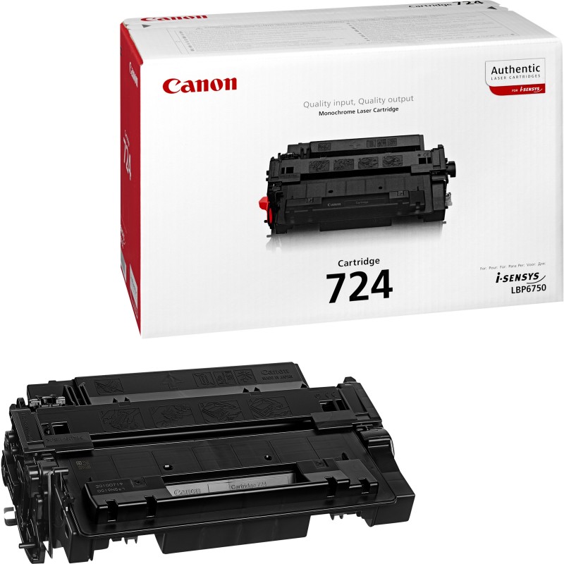 Canon 724 Noir - Toner Canon d'origine