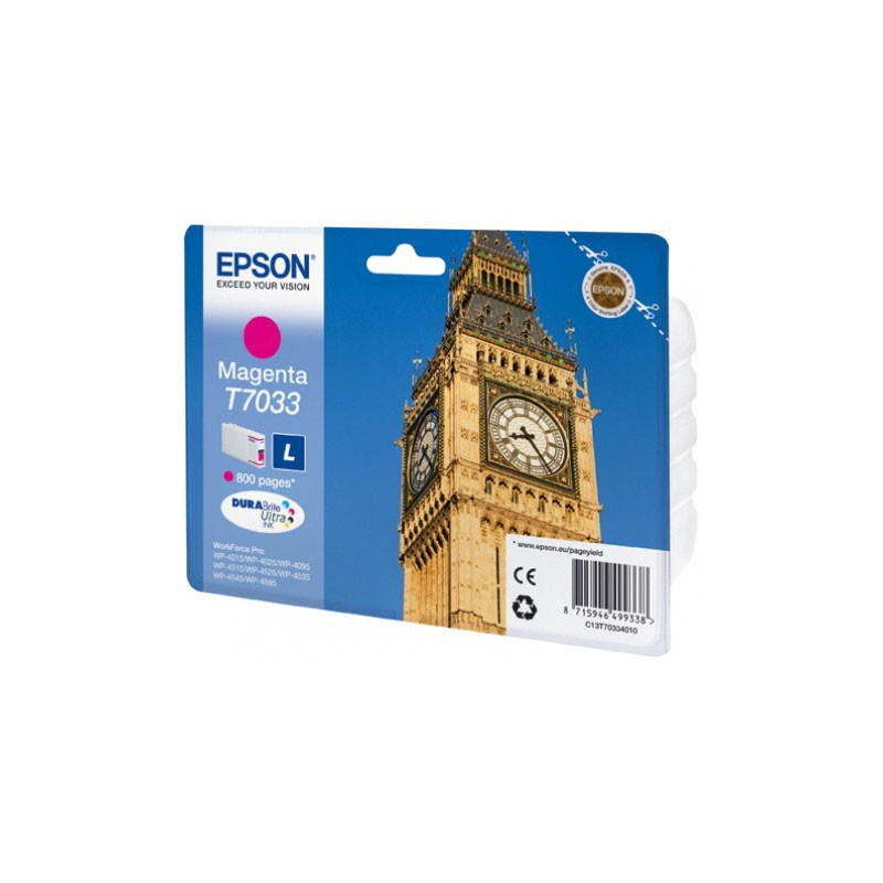 Epson T7033 Magenta - Cartouche d'encre Epson "BIG BEN" d'origine