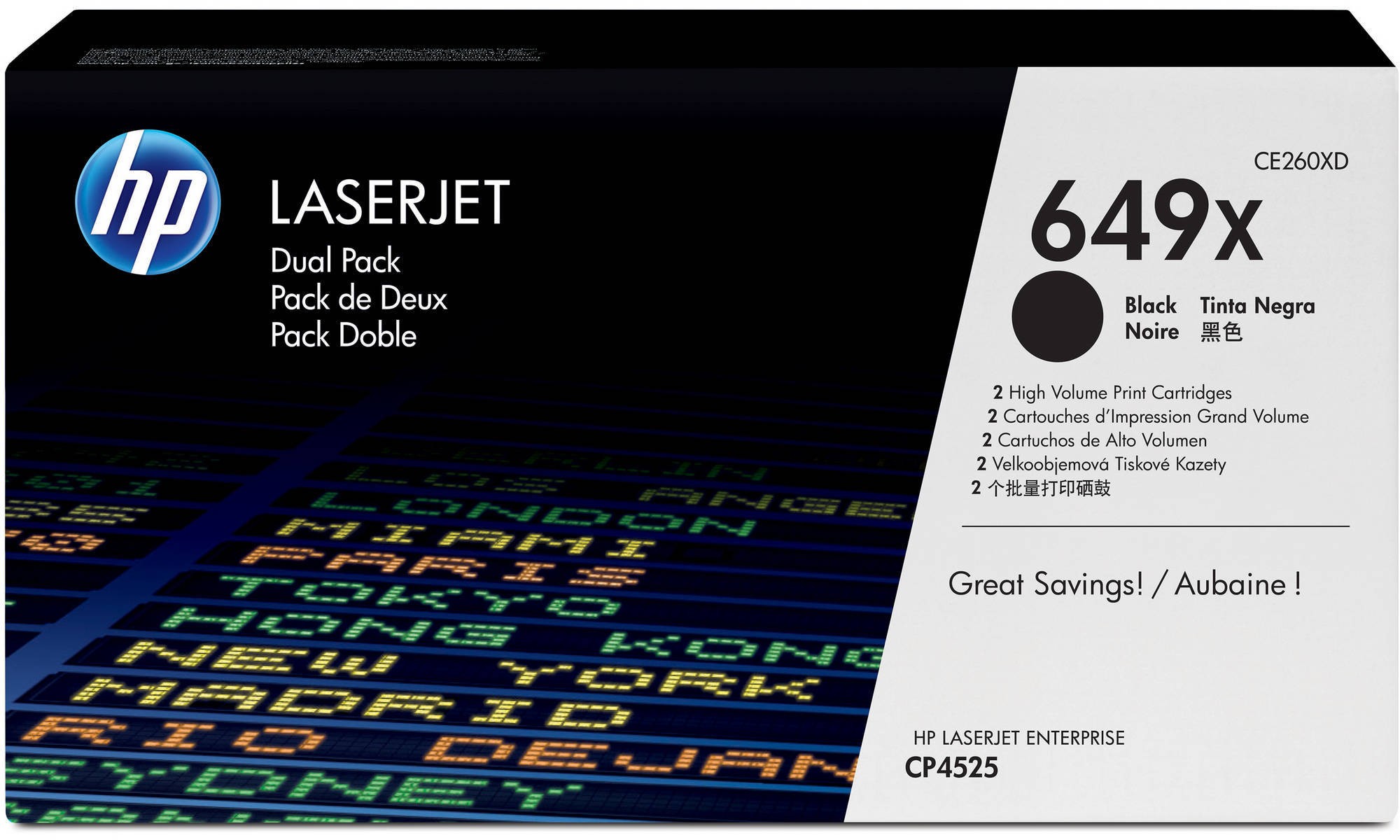 HP 649X - à rendement élevé - noir - originale - LaserJet - cartouche de toner