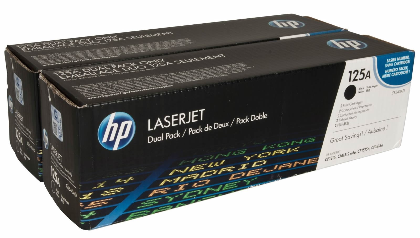HP 125A Noir - Pack de 2 toners HP LaserJet d'origine