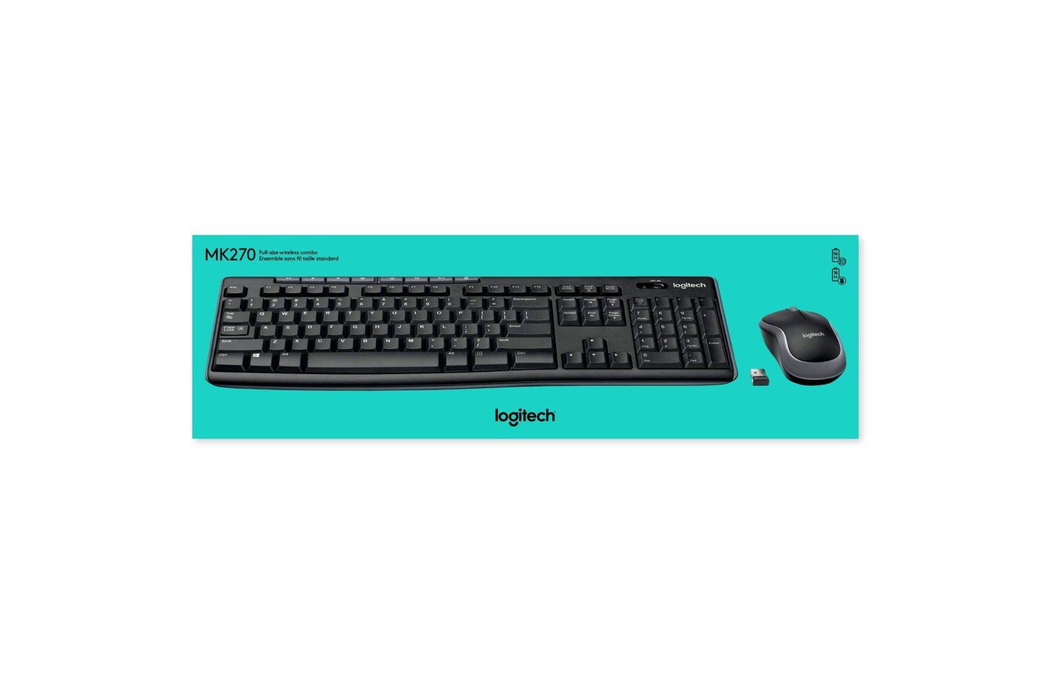 Ensemble Clavier et Souris sans fil Logitech MK270 - Polyvalence et Autonomie