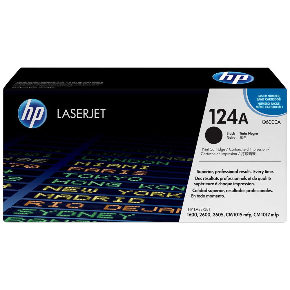 HP 124A Noir - Toner HP LaserJet d'origine