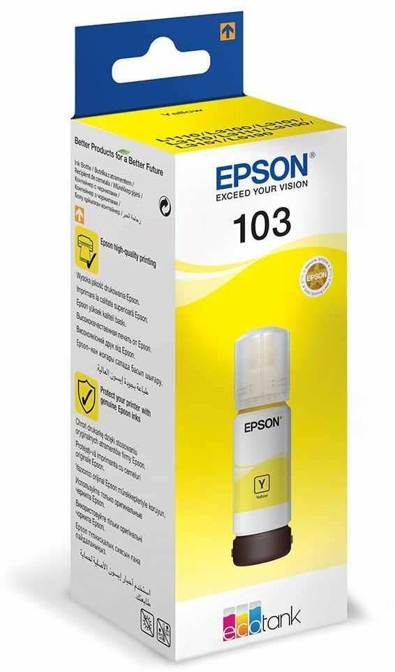 Epson 103 Jaune - Bouteille d'encre Epson EcoTank d'origine
