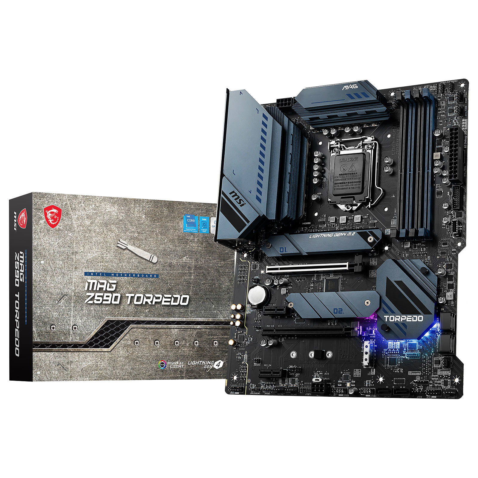 MSI Z590 TORPEDO : Une carte mère compacte et performante pour des configurations informatiques optimisées.