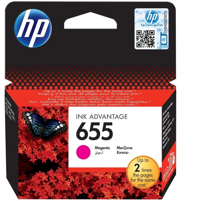 HP 655 Magenta - Cartouche d'encre HP d'origine