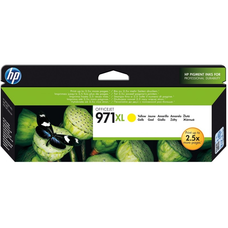 HP 971XL Jaune - Cartouche d'encre grande capacité HP d'origine