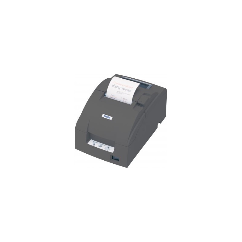 Imprimante de tickets à impact Epson TM-U220D Série noire (Avec alimentation - Sans cordon secteur)