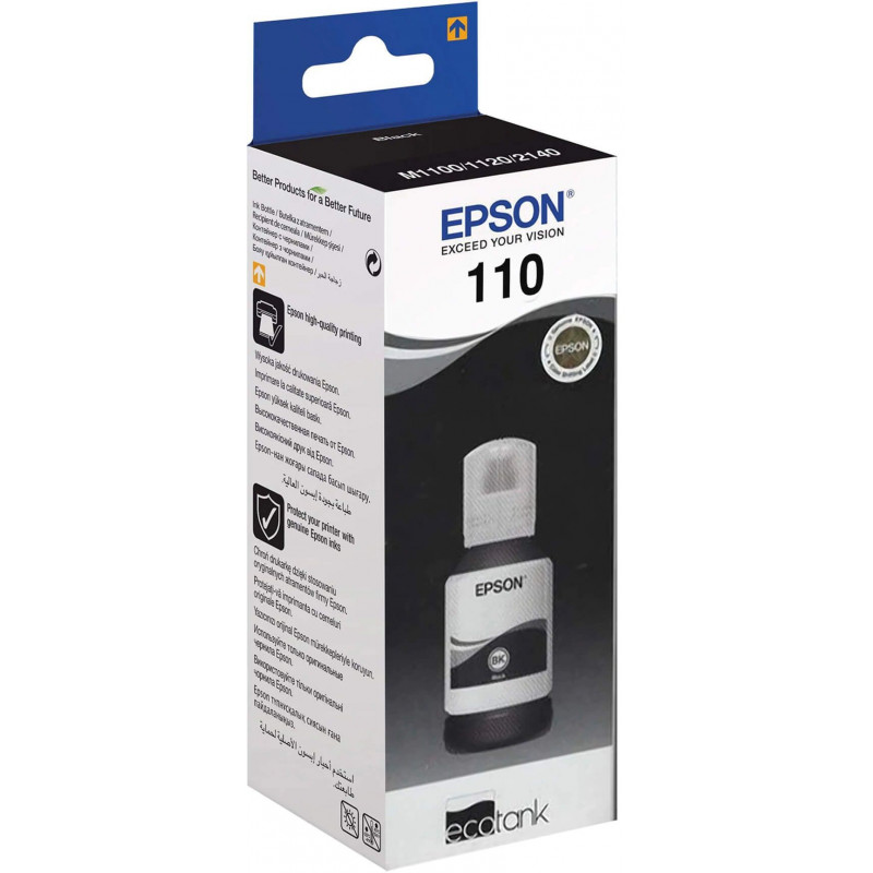 Epson 110 Noir - Bouteille d'encre Epson d'origine