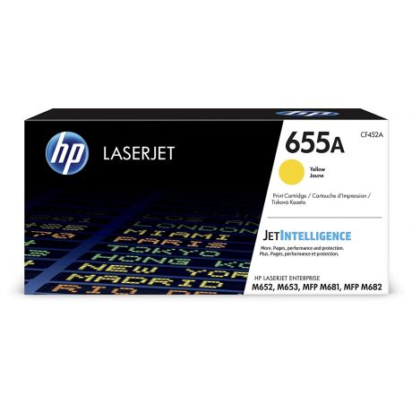 HP 655A Jaune - Toner HP LaserJet d'origine