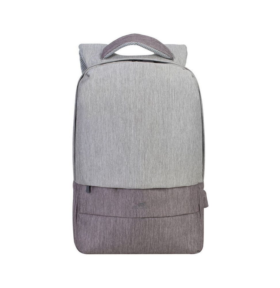 Sac à dos Rivacase Prater 7562 gris moka pour ordinateurs portables 15.6"