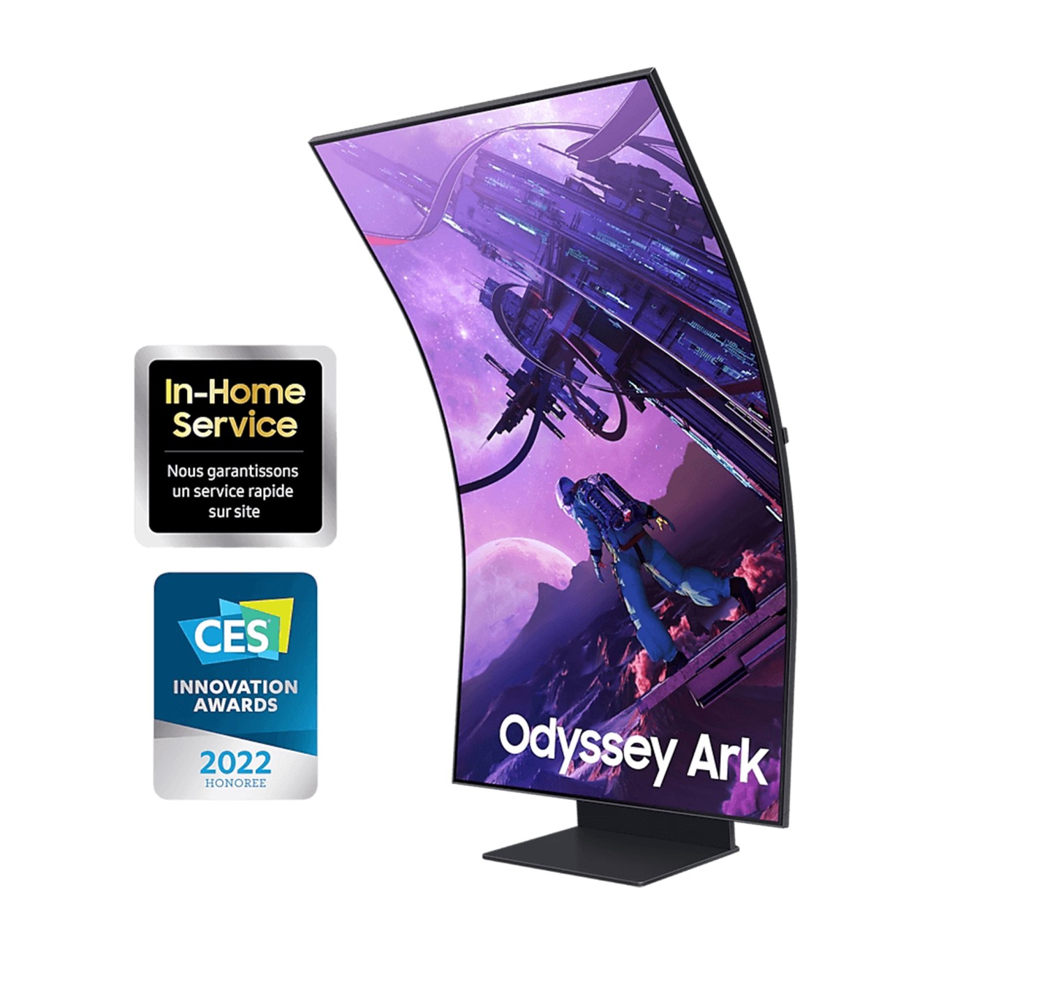 Écran Samsung 55" Odyssey Ark Smart Gaming Moniteur pour une expérience visuelle exceptionnelle
