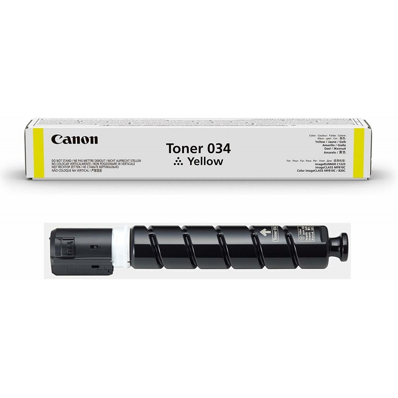 Canon 034 Jaune - Toner Canon d'origine