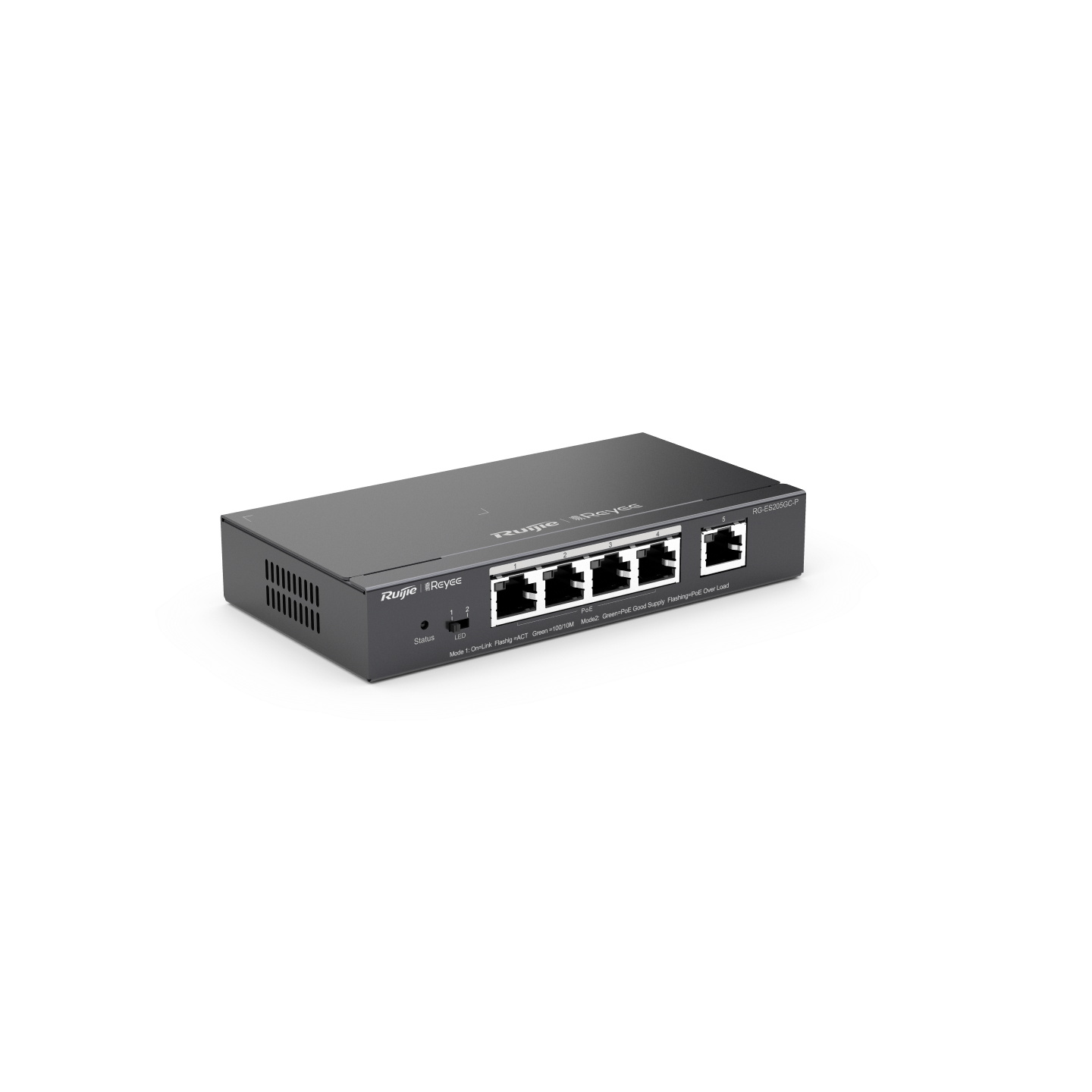 Switch Ruijie 5 ports Gigabit avec 4 ports PoE/PoE+
