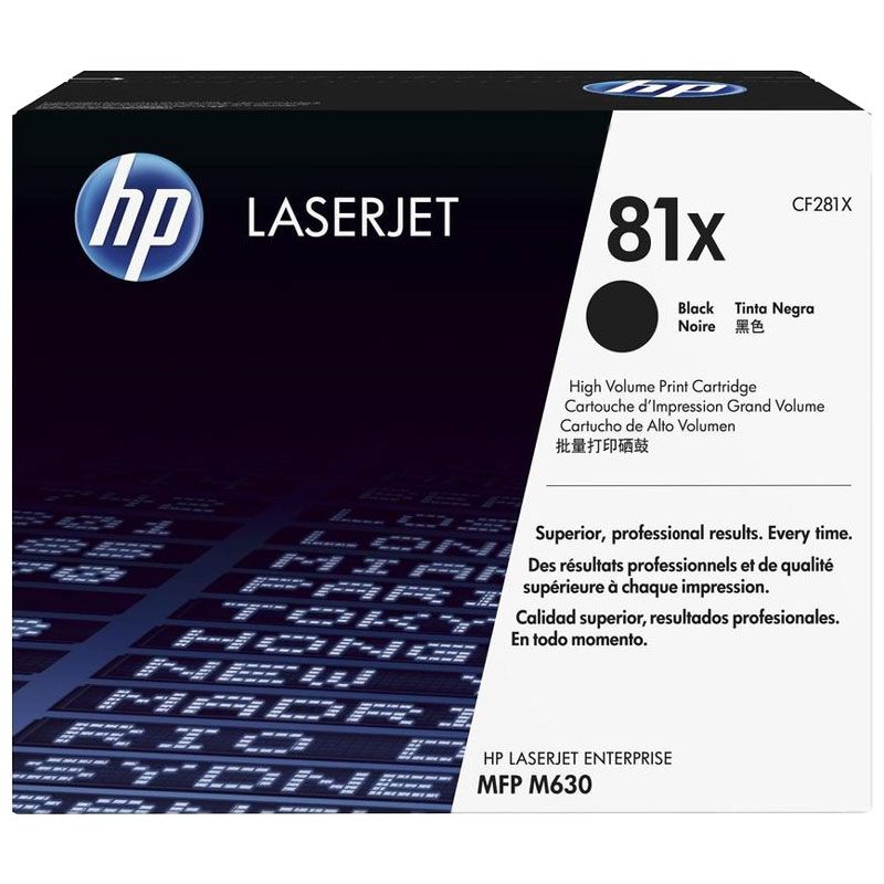 HP 81X Noir  - Toner grande capacité HP LaserJet d'origine
