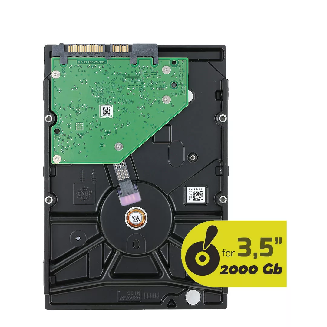 Disque dur HDD 2 To SATA 3.5 : Stockage fiable et grande capacité