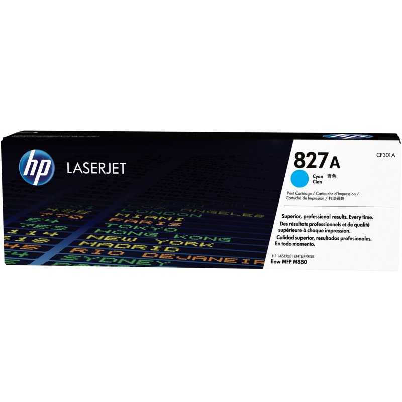 HP 827A Cyan - Toner HP LaserJet d'origine