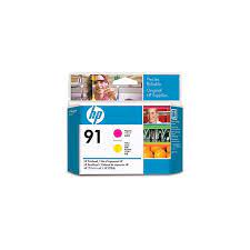 Tête d'impression magenta et jaune HP 91