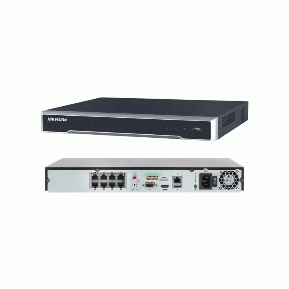 HIKVISION NVR upto 4K 8Canaux, 2HDD 12M
