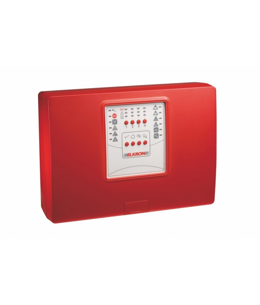 Centrale De Détection Incendie ELKRON  Conventionnelle À 2 Zones Non Extensible
