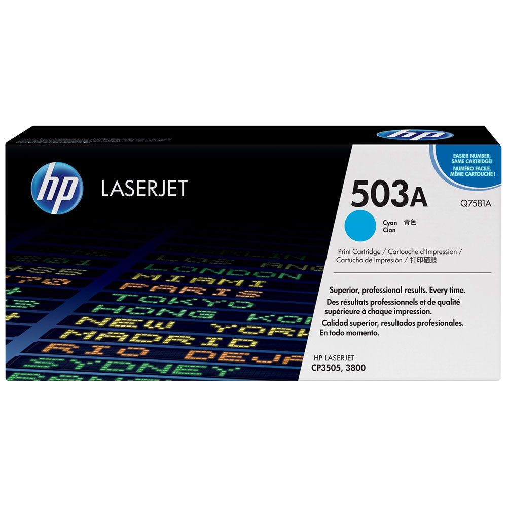 HP 503A Cyan - Toner HP LaserJet d'origine