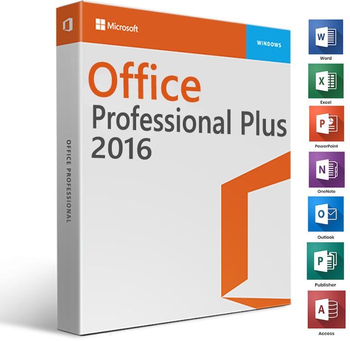Microsoft Office Professional 2016 - Suite bureautique complète pour les professionnels