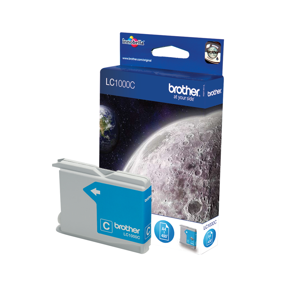 Cartouche d'encre LC1000C Brother originale – Cyan