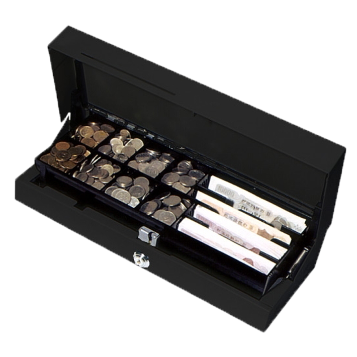 Tiroir-caisse mini en métal pour factures et espèces