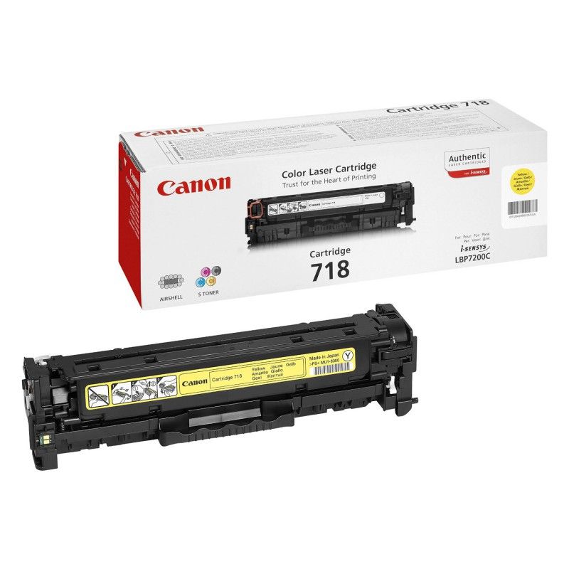 CANON 718 TONER ORIGINAL JAUNE
