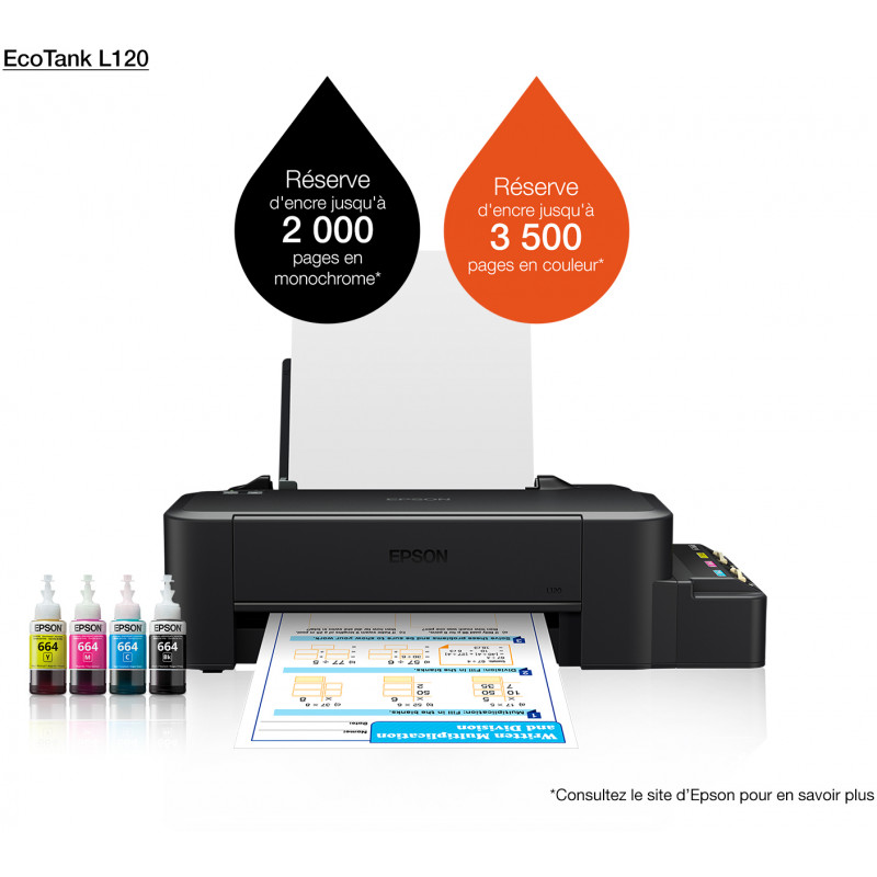 Epson EcoTank L120 Imprimante à réservoirs rechargeables