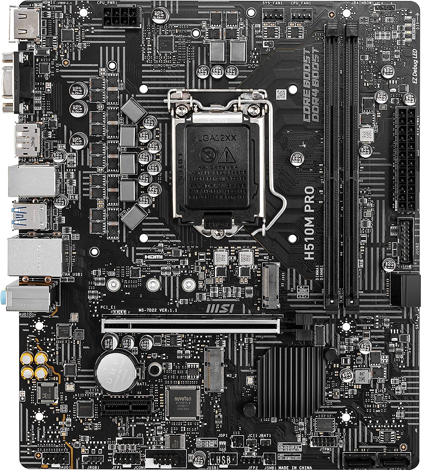 MSI H510M-A Pro: Une carte mère compacte et efficace pour des configurations informatiques optimisées dans un format réduit.