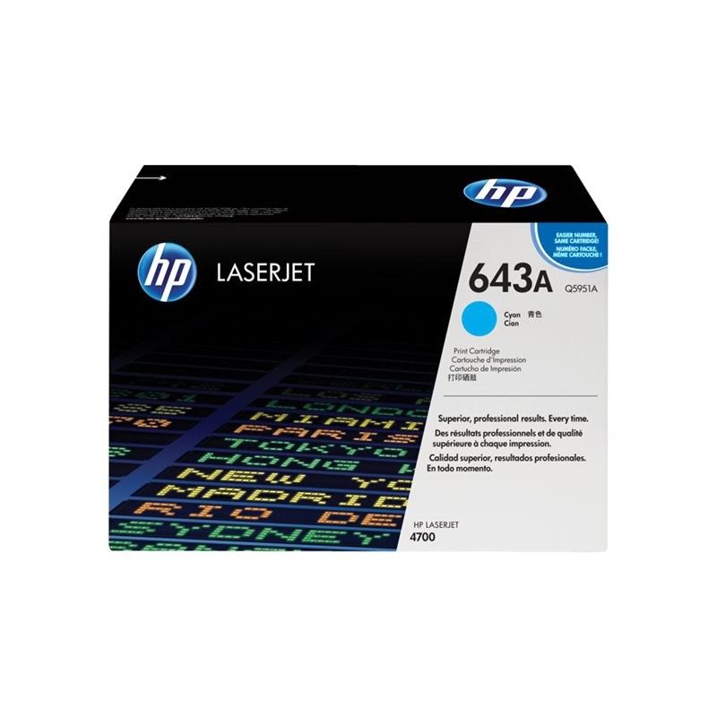 HP 643A Cyan - Toner HP LaserJet d'origine